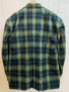 画像6: el conductorH(コンダクター) FLANNEL CHECK COWBOY DOUBLE BREASTED JKT PD25AJ08 (6)