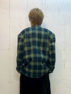 画像9: el conductorH(コンダクター) FLANNEL CHECK COWBOY DOUBLE BREASTED JKT PD25AJ08 (9)