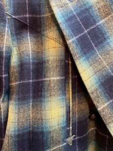 画像4: el conductorH(コンダクター) FLANNEL CHECK COWBOY DOUBLE BREASTED JKT PD25AJ08 (4)