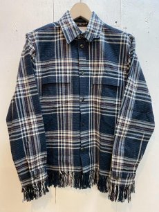画像1: ★SALE40％0FF★SUGARHILL(シュガーヒル) JAZZ NEP OMBRE PLAID FRINGE BLOUSE 2411300505 (1)