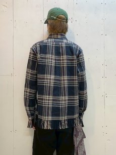 画像8: ★SALE40％0FF★SUGARHILL(シュガーヒル) JAZZ NEP OMBRE PLAID FRINGE BLOUSE 2411300505 (8)