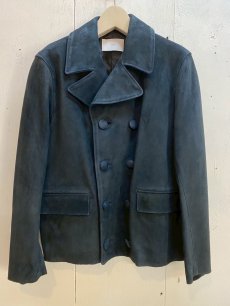 画像1: SUGARHILL(シュガーヒル) SUEDE LEATHER BLOUSON 25330702(NVY) (1)