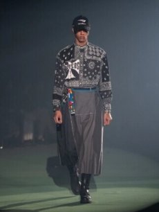 画像5: Children of the discordance(チルドレンオブザディスコーダンス) NY VINTAGE WOOL PATCH SKIRT COTDNYPT-335 (5)