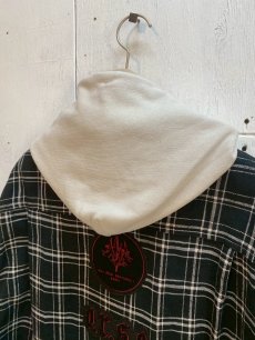 画像6: Azuma.(アズマ) PLAID DOCKING HOOD SHIRT 25AH-SH-02(BLK) (6)