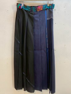 画像4: Children of the discordance(チルドレンオブザディスコーダンス) NY VINTAGE WOOL PATCH SKIRT COTDNYPT-335 (4)