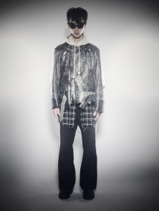 画像12: Azuma.(アズマ) PLAID DOCKING HOOD SHIRT 25AH-SH-02(BLK) (12)