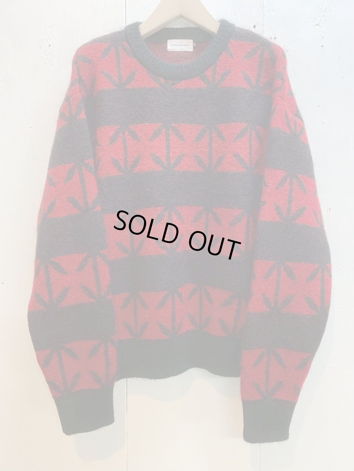 画像1: A PUZZLING HOME(アパズリングホーム) IRONCROSS MOHAIR KNIT 25aw-014 (1)