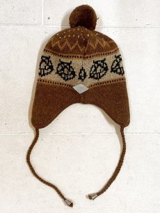 画像5: el conductorH(コンダクター) WOOL KNIT FLAP POMPOM BEANIE PD25AAC09 (5)