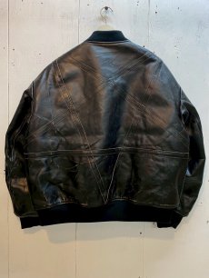 画像6: el conductorH(コンダクター) x blackmeans DISTRESSED LEATHER FLIGHT JKT PD25AJ02 (6)