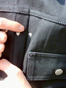 画像11: A PUZZLING HOME(アパズリングホーム) S.O.A DENIM JACKET 25aw-010(BLK) (11)