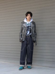 画像8: Azuma.(アズマ) EDGE MOTORCYCLE JACKET 25AH-BL-02 (8)