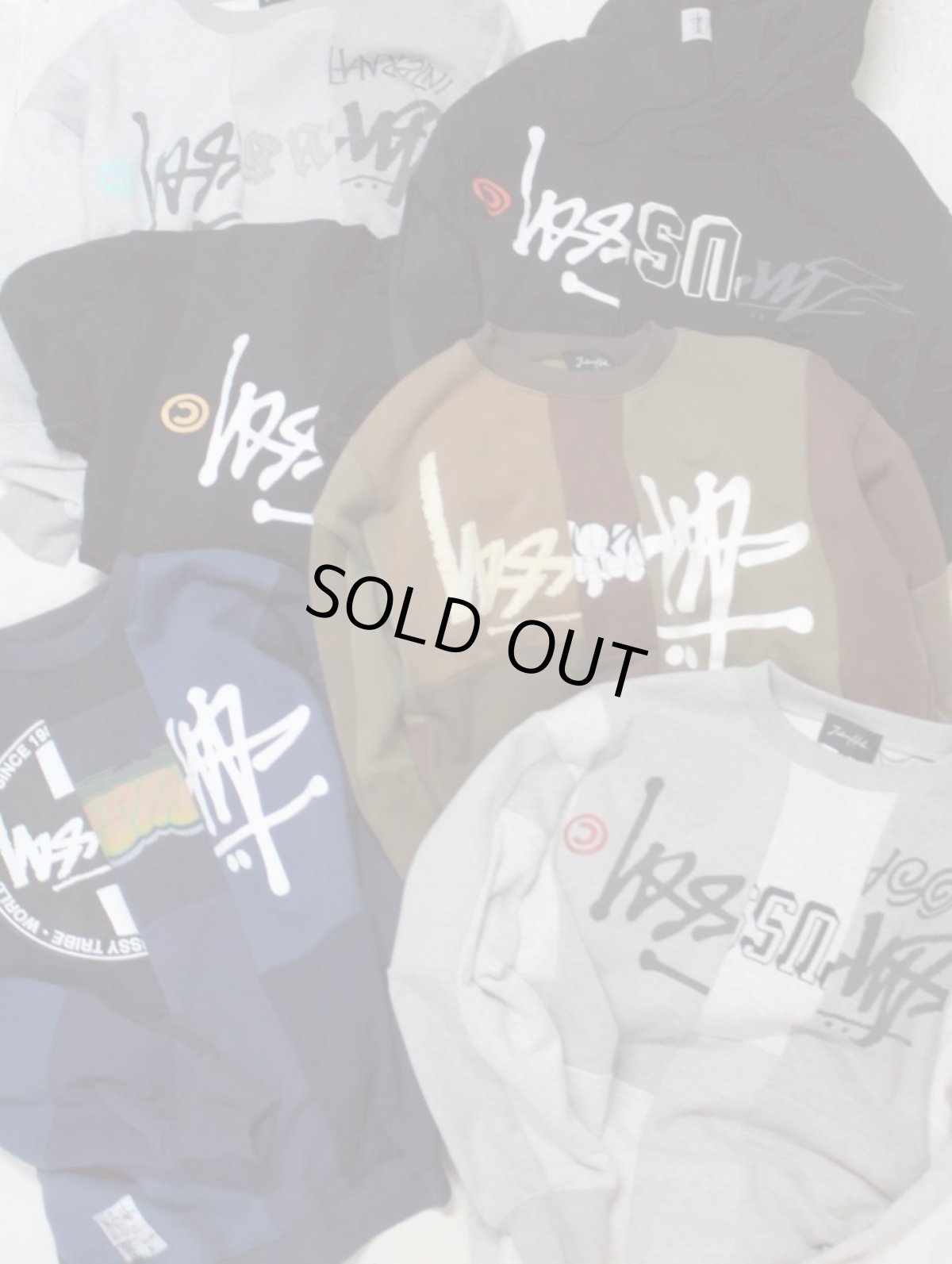 画像7: Takaya Hioki (タカヤヒオキ) OLD STUSSY REMAKE PULL OVER HOODIE (BLK) (7)