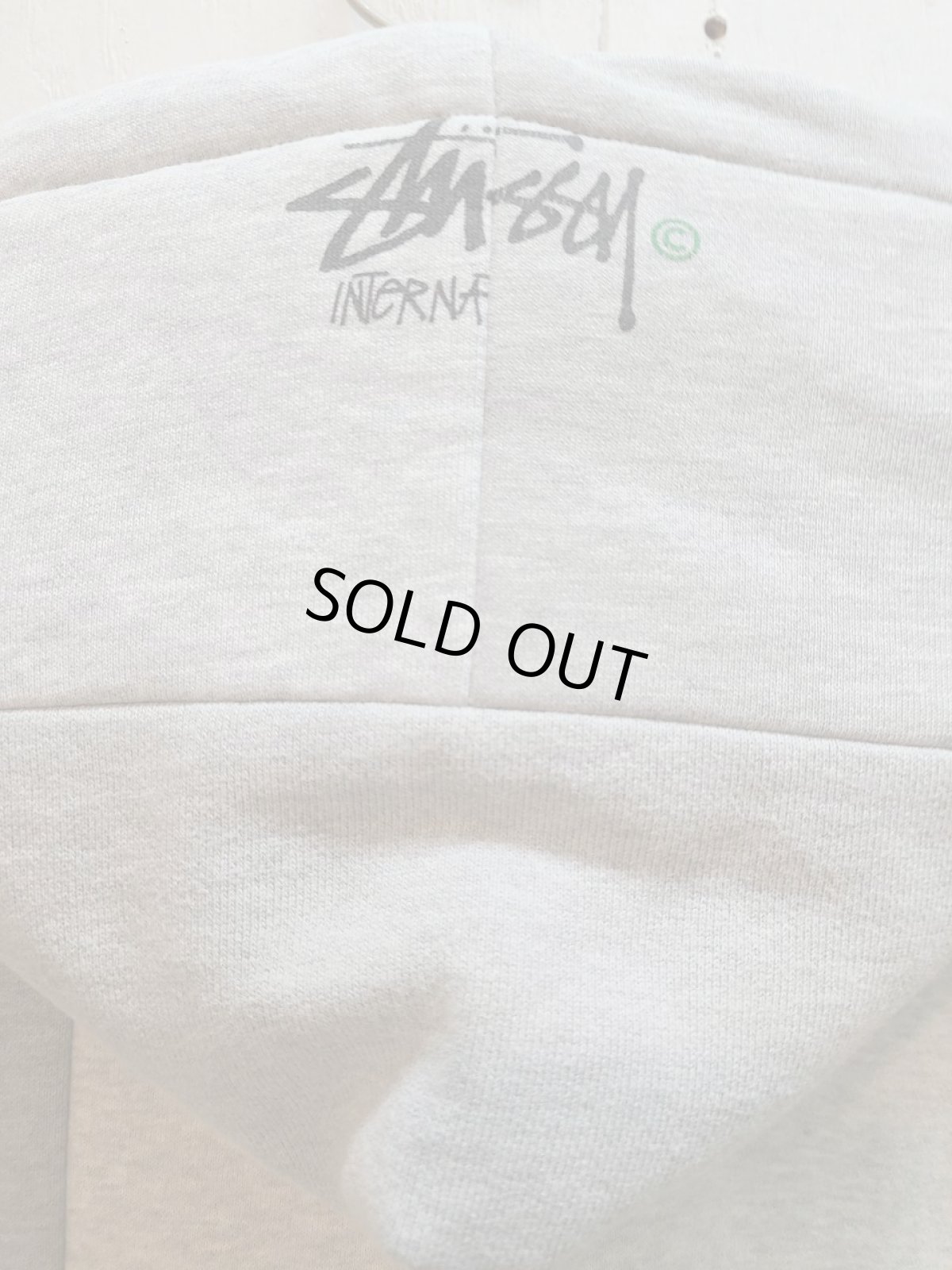 画像3: Takaya Hioki (タカヤヒオキ) OLD STUSSY REMAKE PULL OVER HOODIE (GRY) (3)