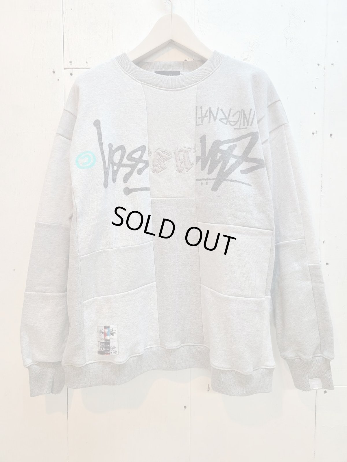 画像1: Takaya Hioki (タカヤヒオキ) OLD STUSSY REMAKE TRAINER "FRONT" REBEL ELEMENTS EXCLUSIVE GRY(B) (1)