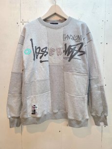 画像1: Takaya Hioki (タカヤヒオキ) OLD STUSSY REMAKE TRAINER "FRONT" REBEL ELEMENTS EXCLUSIVE GRY(B) (1)