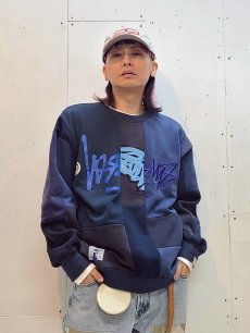 画像6: Takaya Hioki (タカヤヒオキ) OLD STUSSY REMAKE TRAINER "FRONT" REBEL ELEMENTS EXCLUSIVE LIMITED BLUE×NAVY (A) (6)