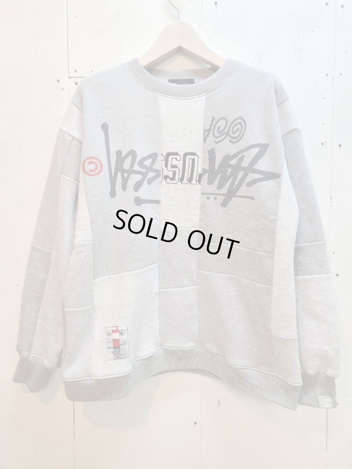 画像1: Takaya Hioki (タカヤヒオキ) OLD STUSSY REMAKE TRAINER "FRONT" REBEL ELEMENTS EXCLUSIVE GRY(A) (1)