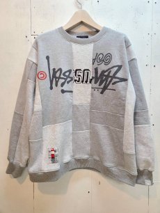 画像1: Takaya Hioki (タカヤヒオキ) OLD STUSSY REMAKE TRAINER "FRONT" REBEL ELEMENTS EXCLUSIVE GRY(A) (1)