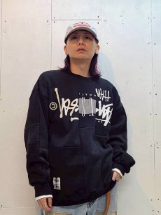 画像6: Takaya Hioki (タカヤヒオキ) OLD STUSSY REMAKE TRAINER "FRONT" REBEL ELEMENTS EXCLUSIVE BLK(B) (6)