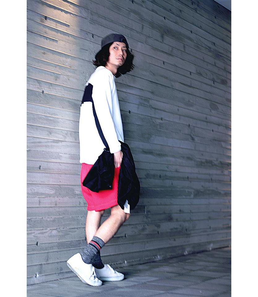 好評のREBEL ELEMENTS別注 KIIT(キート) BIG WAFFULE SHORT PANTS KIC-P83-021(RED)着用画像追加!