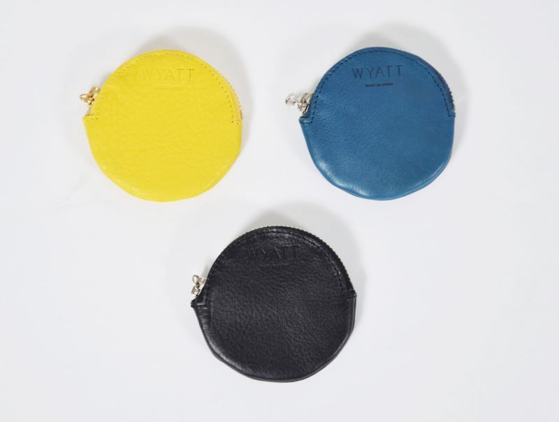  WYATT (ワイアット) MADE BY AKIYAMA LEATHER CIRCLE COIN CASE WY-0028入荷！