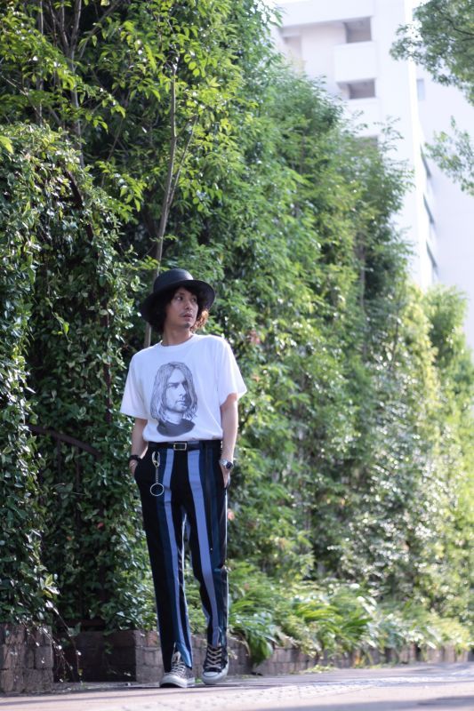  THREE BLIND MICE(スリーブラインドマイス) SILKY COTTON PANEL STRIPE TROUSERS B-5055好評です！