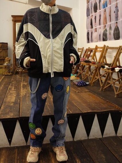 残りわずかです!children of the discordance(チルドレンオブザディスコーダンス) PERSONAL DATA PRINT TRACK JACKET COTDJK-476(BRN)入荷!