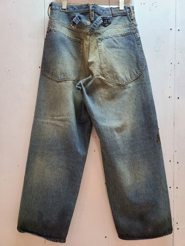 SUGARHILL OILED FADE DENIM PANTS 32インチ-