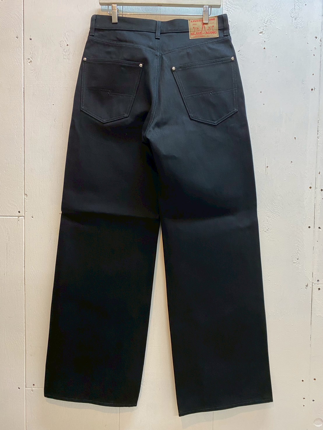 画像3: A PUZZLING HOME(アパズリングホーム) S.O.A DENIM WIDE 25aw-011(BLK) (3)