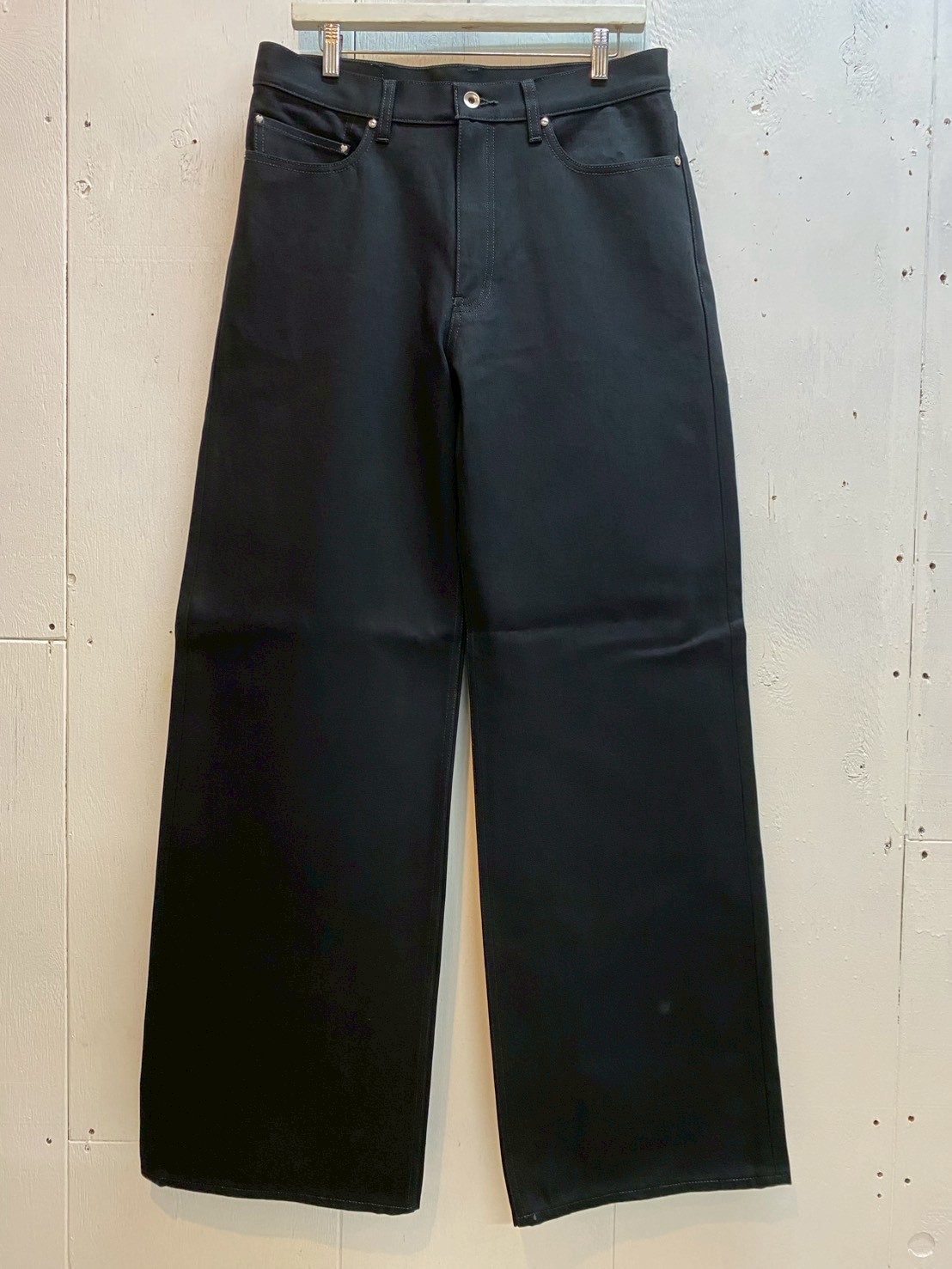 画像1: A PUZZLING HOME(アパズリングホーム) S.O.A DENIM WIDE 25aw-011(BLK) (1)