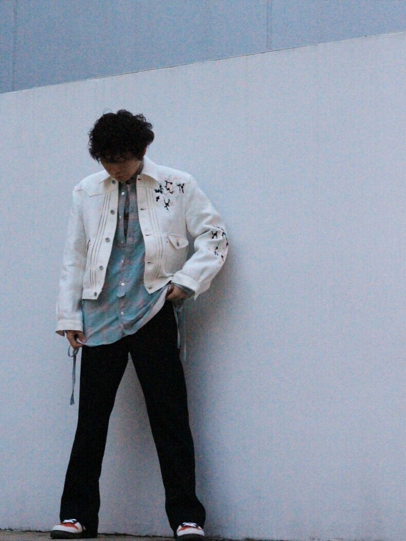 SUGARHILL SPLATTER DENIM JACKET - Gジャン/デニムジャケット