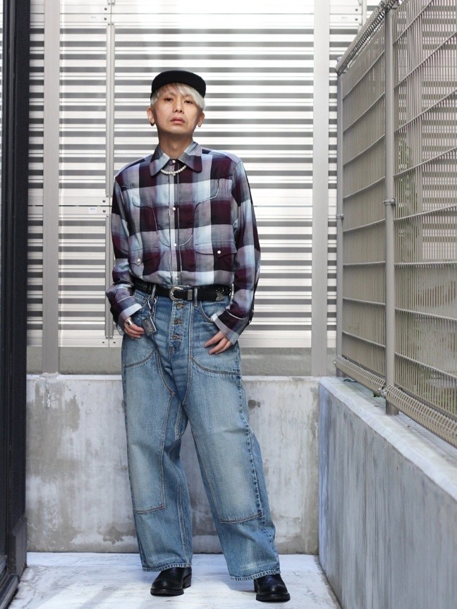 激安アウトレット!】 SUGARHILL 22aw OMBRE CRASHED SHIRT サイズ3 tdh