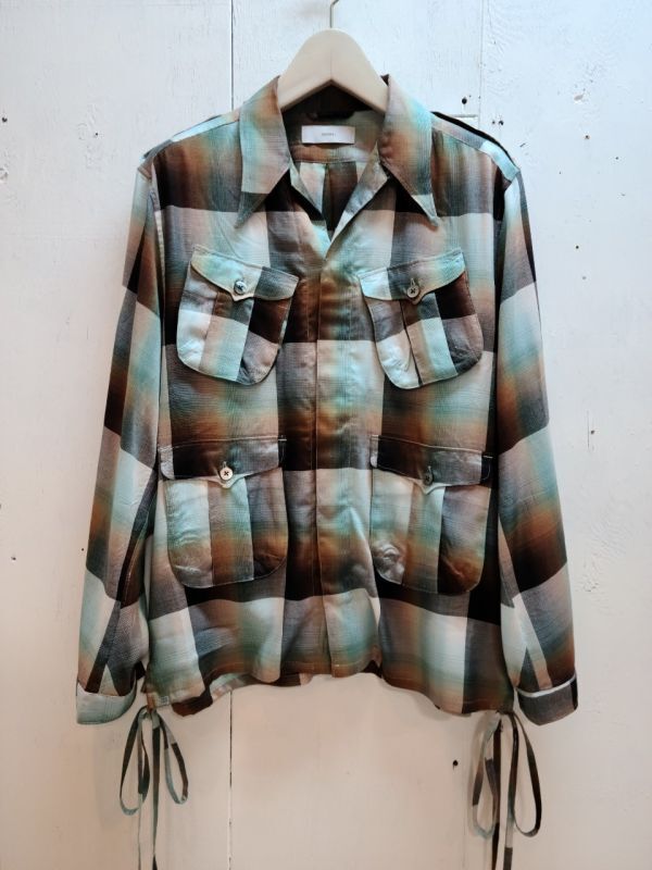 暖色系 SUGARHILL Ombre Panama Fatigue Shirt - crumiller.com